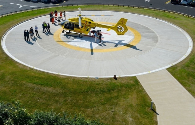 Life-saving helipad opens at Ipswich Hospital