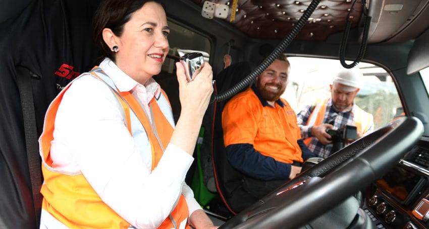 Palaszczuk's plan for 'freight freeway' from NQ to NSW border