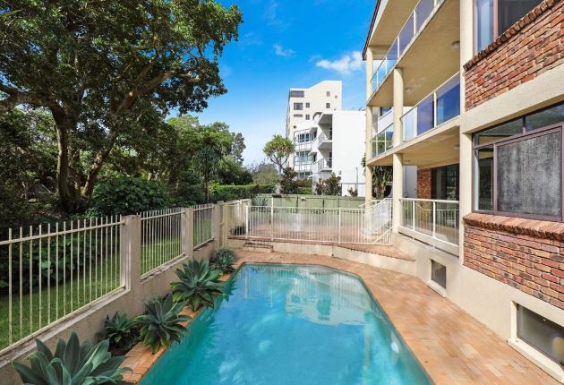 beachfront apartment complex at Sunshine Coast