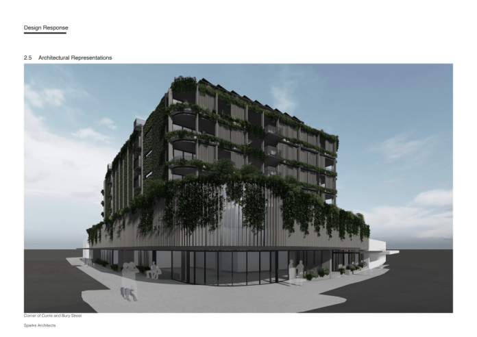 six-storey residential and commercial building in central Nambour