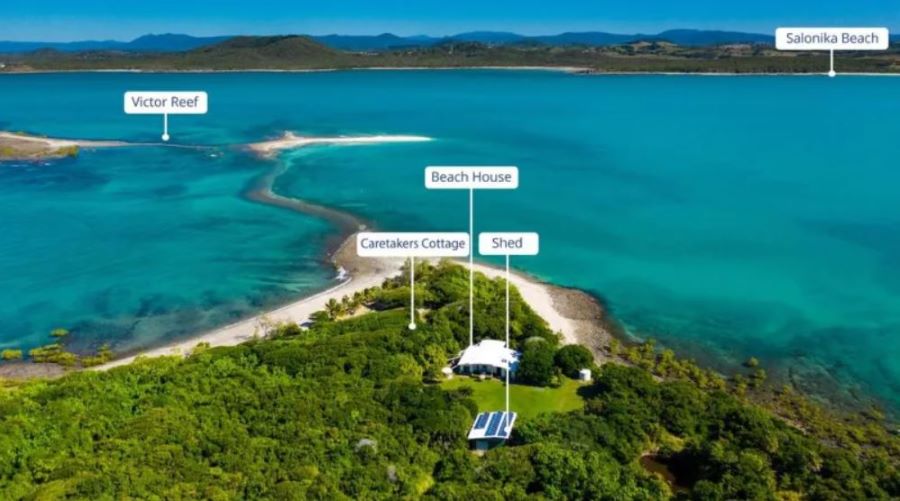 move-in-ready off-grid Great Barrier Reef island