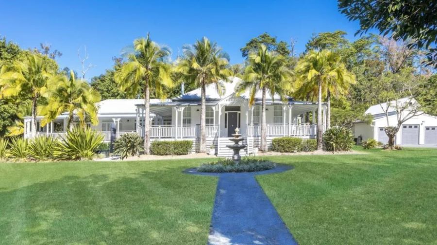 This former prize home in Tallebudgera Valley sold at auction for $4.35m.