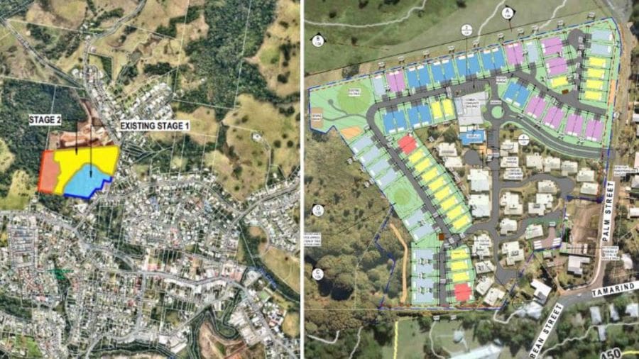 The plans by Thomson Adsett architects shows independent living units would be built as detached and duplexes, supporting the low density of Maleny.